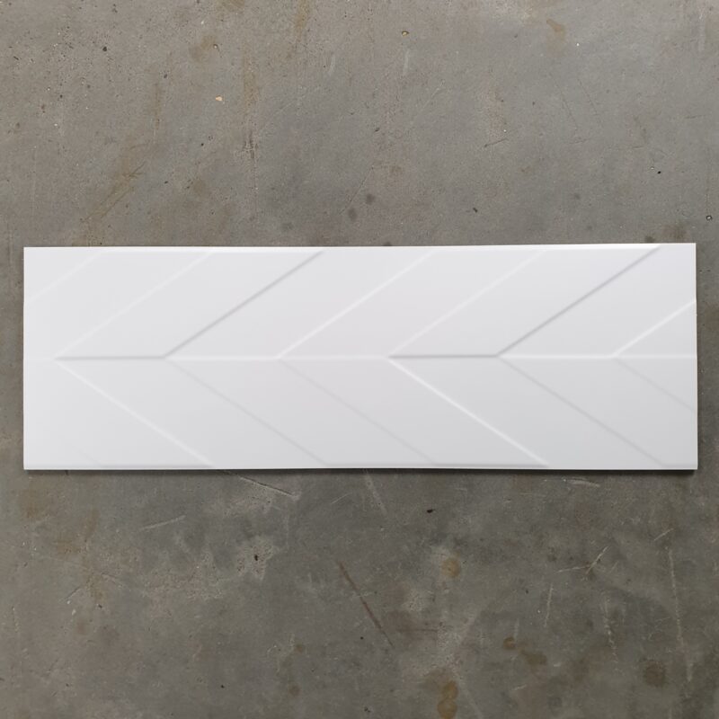 300 x 900mm Twin Glacier White Matt Wall Tile