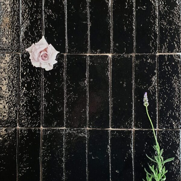 BRICK BLACK GLOSS SUBWAY