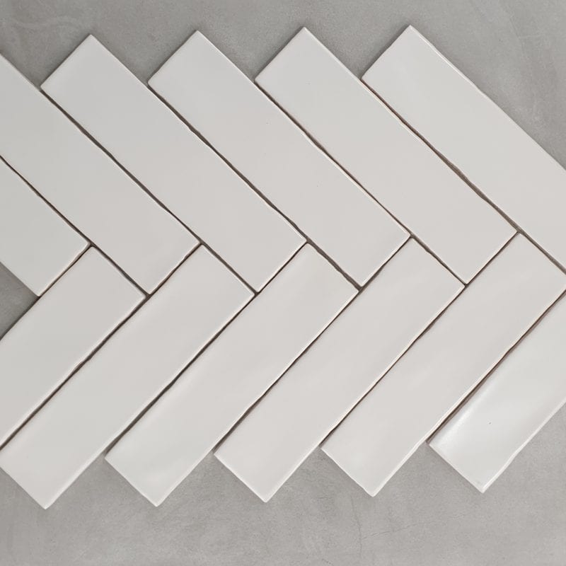 Block White Matt 76 x 302mm Subway Tile