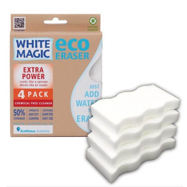 WHITE MAGIC ECO ERASER – EXTRA POWER SPONGE (4 PACK)