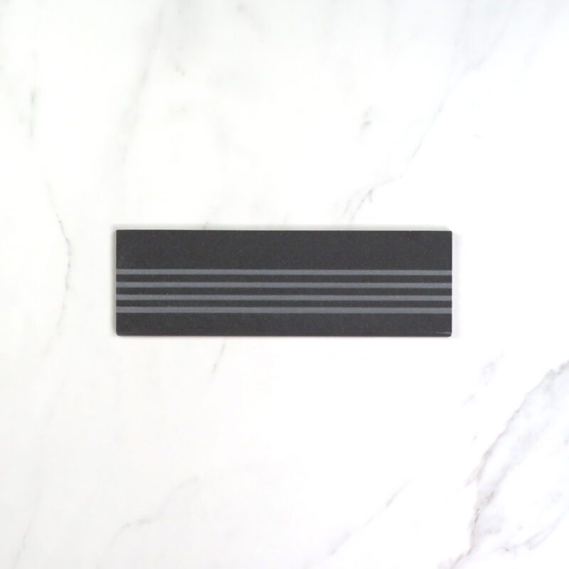 Murano Anthracite Steptread Tile 95mm x 300mm