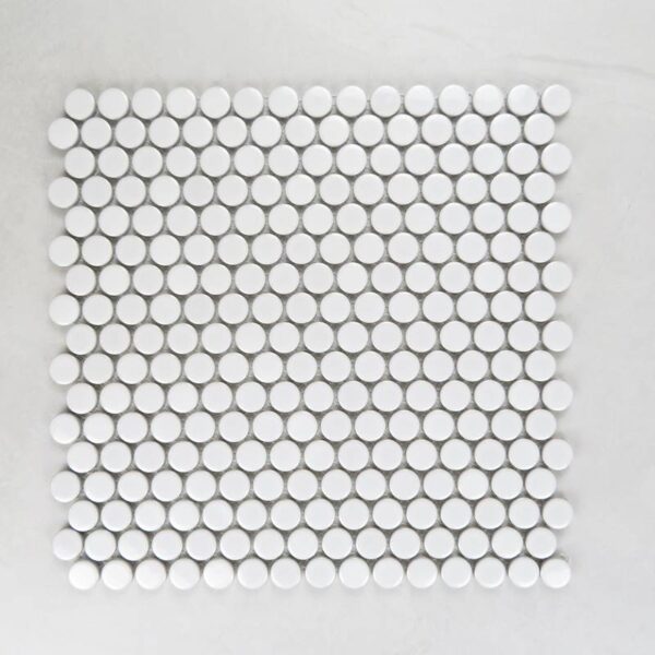 PENNY ROUND GLOSS WHITE