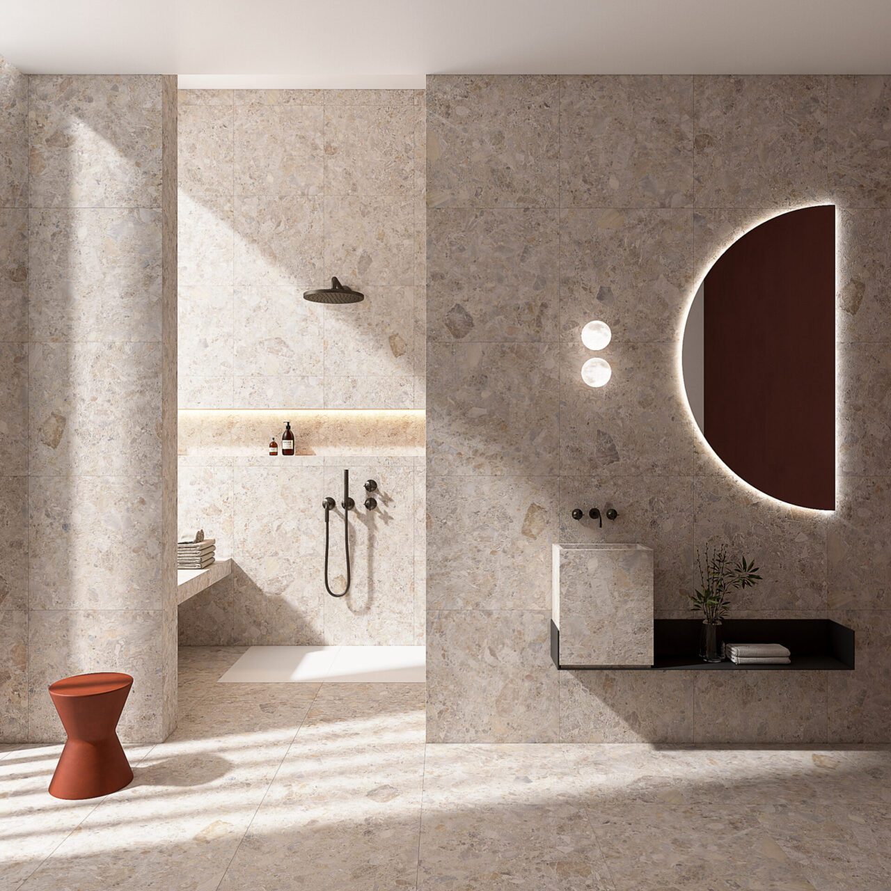 Norrock Almond Beige Matt Porcelain Tile