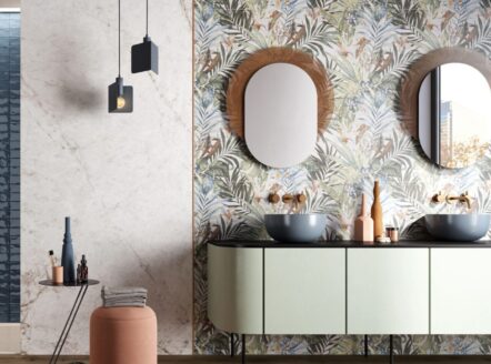 Caribbean Botanical tile